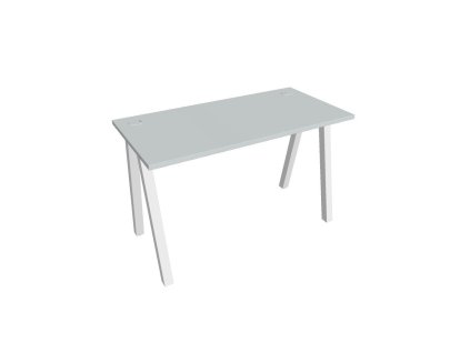 Pracovný stôl UNI A, 120x75,5x60 cm, sivá/biela