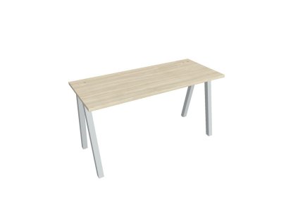 Pracovný stôl UNI A, 140x75,5x60 cm, agát/sivá