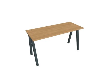Pracovný stôl UNI A, 140x75,5x60 cm, dub/čierna
