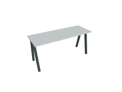 Pracovný stôl UNI A, 160x75,5x60 cm, sivá/čierna