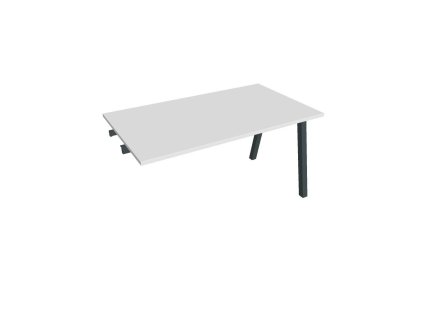 Rokovací stôl UNI A, k pozdĺ. reťazeniu, 140x75,5x80 cm, biela/čierna