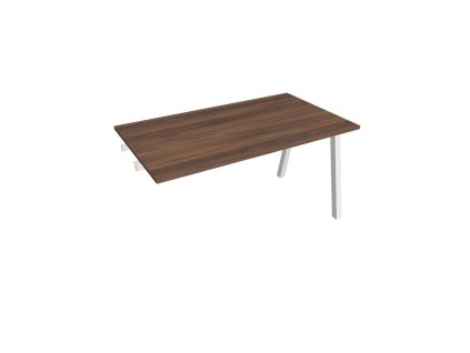 Rokovací stôl UNI A, k pozdĺ. reťazeniu, 140x75,5x80 cm, orech/biela