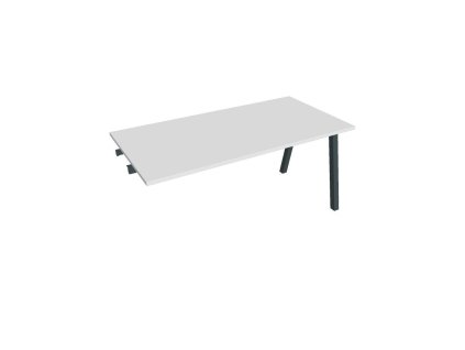 Rokovací stôl UNI A, k pozdĺ. reťazeniu, 160x75,5x80 cm, biela/čierna