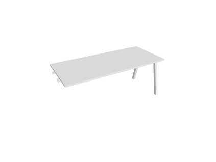 Rokovací stôl UNI A, k pozdĺ. reťazeniu, 180x75,5x80 cm, biela/biela