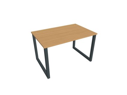 Pracovný stôl UNI O, 120x75,5x80 cm, buk/čierna