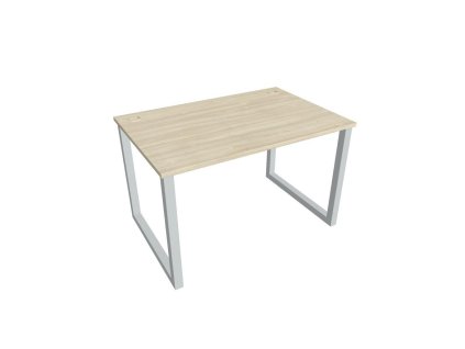 Pracovný stôl UNI O, 120x75,5x80 cm, agát/sivá