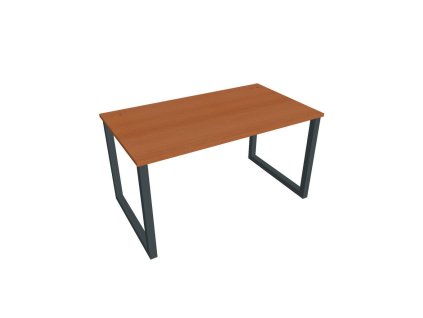 Pracovný stôl UNI O, 140x75,5x80 cm, čerešňa/čierna