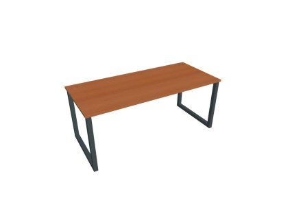 Pracovný stôl UNI O, 180x75,5x80 cm, čerešňa/čierna