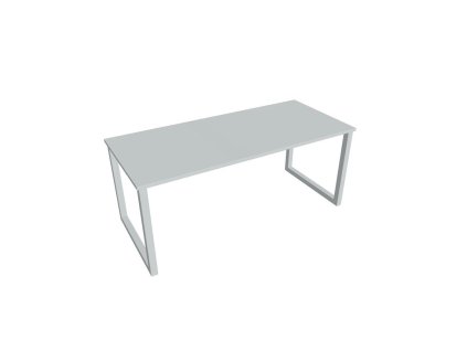 Rokovací stôl UNI O, 180x75,5x80 cm, sivá/sivá