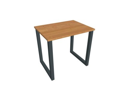 Pracovný stôl UNI O, 80x75,5x60 cm, jelša/čierna