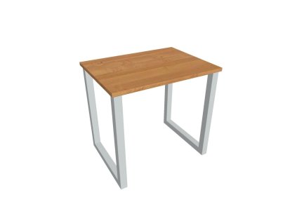 Pracovný stôl UNI O, 80x75,5x60 cm, jelša/sivá