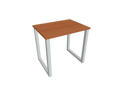 Pracovný stôl UNI O, 80x75,5x60 cm, čerešňa/sivá