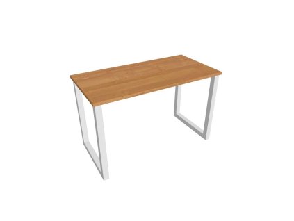 Pracovný stôl UNI O, 120x75,5x60 cm, jelša/biela