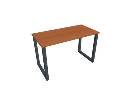 Pracovný stôl UNI O, 120x75,5x60 cm, čerešňa/čierna