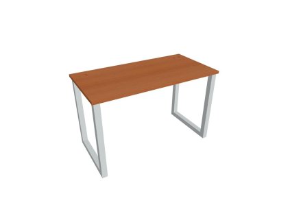 Pracovný stôl UNI O, 120x75,5x60 cm, čerešňa/sivá