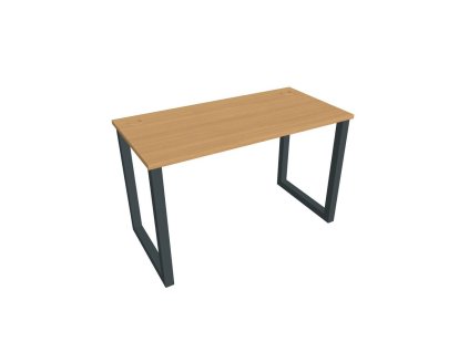 Pracovný stôl UNI O, 120x75,5x60 cm, buk/čierna