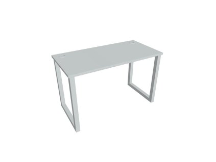 Pracovný stôl UNI O, 120x75,5x60 cm, sivá/sivá