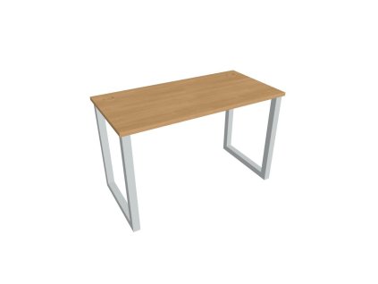 Pracovný stôl UNI O, 120x75,5x60 cm, dub/sivá