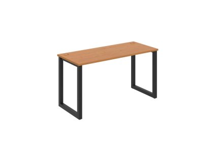 Pracovný stôl UNI O, 140x75,5x60 cm, jelša/čierna