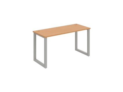 Pracovný stôl UNI O, 140x75,5x60 cm, buk/sivá