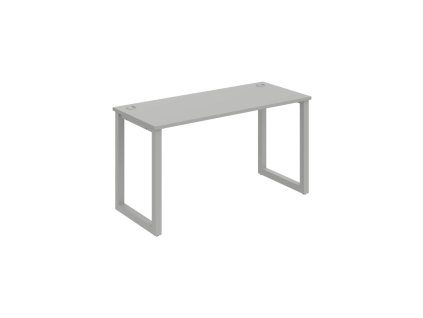 Pracovný stôl UNI O, 140x75,5x60 cm, sivá/sivá