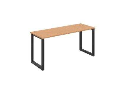 Pracovný stôl UNI O, 160x75,5x60 cm, buk/čierna