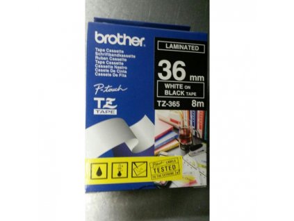 Samolepiaca páska Brother TZe-365 36 mm čierna/biela