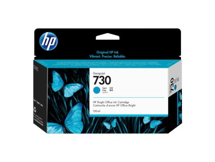 Atramentová náplň HP P2V62A HP 730 cyan (130 ml)