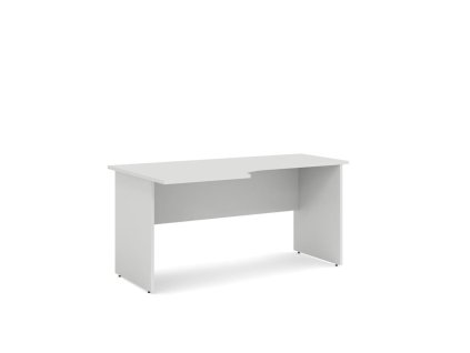 Pracovný stôl ľavý BASIC, 160x76x90cm, biela