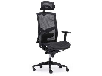 Kancelárska stolička GAME Net, celosieťová, čierna