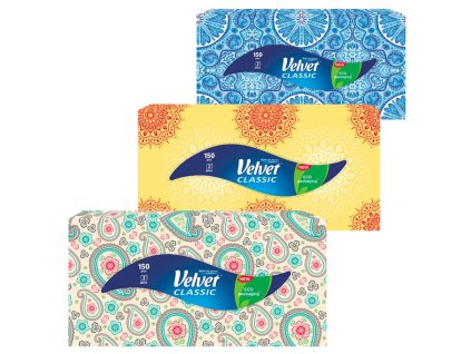 Kozmetické utierky 2-vrstv. Velvet Classic 150ks