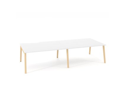 Pracovné stoly Bench ALFA ROOT 320x160cm, biely