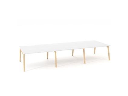 Pracovné stoly Bench ALFA ROOT 420x160cm, biely