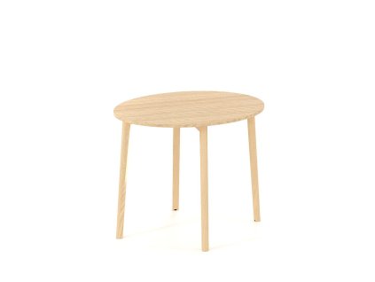 Rokovací stôl ROOT okrúhly, d=90/v=74,2cm, dub