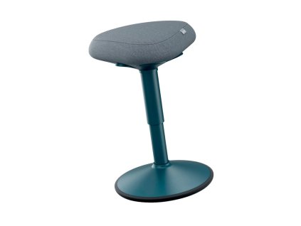 Ergonomická balančná stolička Leitz Ergo na sedenie, zamatovosivá