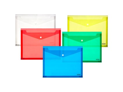 Plastový obal A4 s cvočkom mix farieb rozšírený