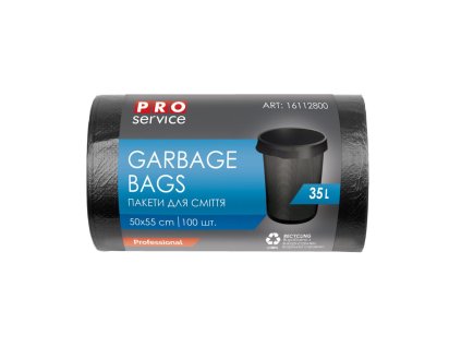 Vrecia na odpadky 50 x 55cm, HDPE, 35 ℓ, 8 mic, 100 ks čierne