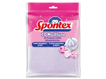 Utierka viacúčelová SPONTEX Multiuso, 10 ks