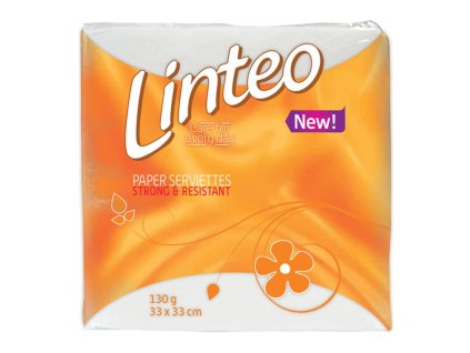 Papierové servítky 1-vrstvové Linteo Classic 33x33cm, 130gr, biele