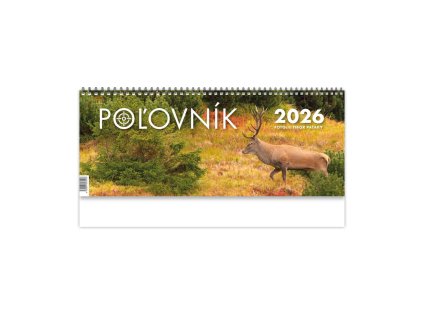 Stolový kalendár stĺpcový 30 x 12 cm - Poľovník 2026
