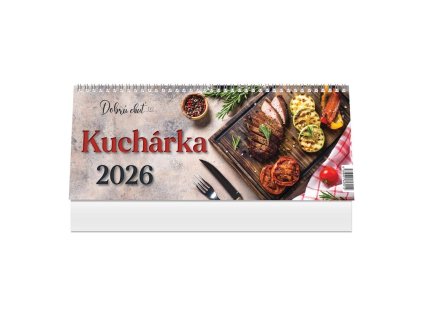 Stolový kalendár stĺpcový 30 x 12 cm - Kuchárka 2026