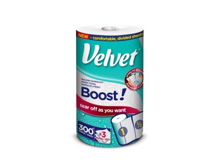 Kuchynské utierky 3-vrstvové VELVET Boost 1ks 39m