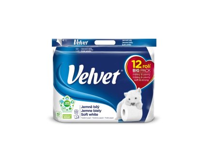 Toaletný papier 3-vrstvový VELVET 100% celulóza 18m (12ks)