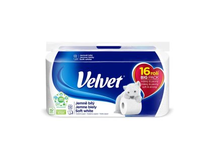 Toaletný papier 3-vrstvový VELVET 100% celulóza 18m (16ks)