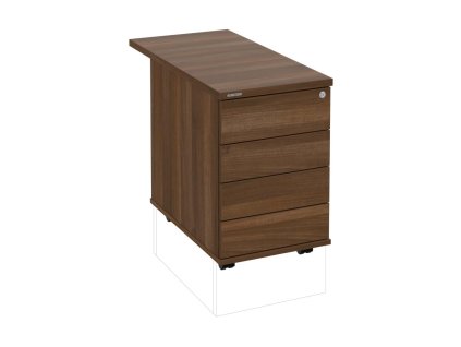 Kontajner Hobis, 40x60x80 cm, bezúchytkové otváranie, orech/orech