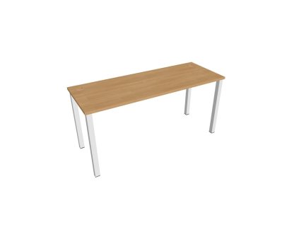 Pracovný stôl Uni, 160x75,5x60 cm, dub/biela