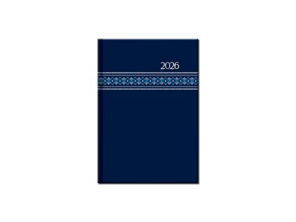 Týždenný diár A5 - FOLK modrý