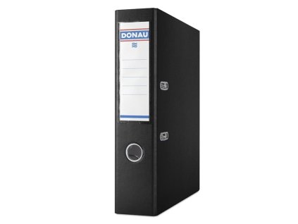 Zakladač pákový DONAU Master, kartón a fólia, A4/75 mm, čierny