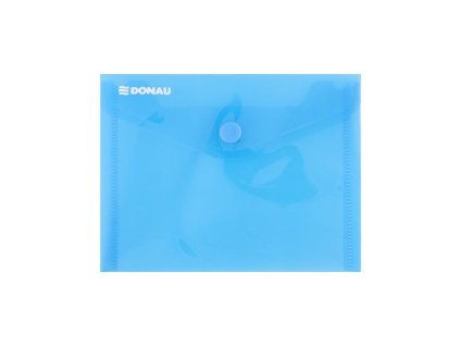 Plastový obal A6 s cvočkom DONAU modrý