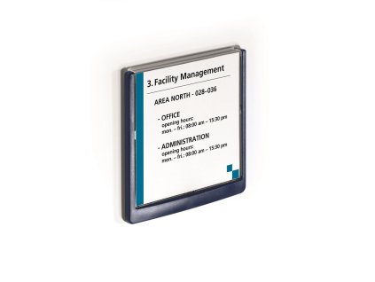 Informačná tabuľka Click Sign 149x148,5 modrá